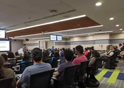 Motivational speaker in Hyderabad delivering an engaging session to employees at Google India office