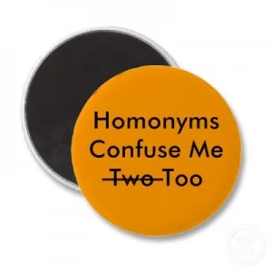 Homonyms with examples to clear the confusion