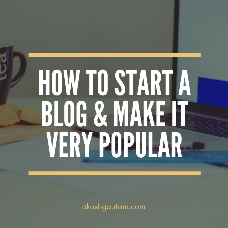 how to start a blog